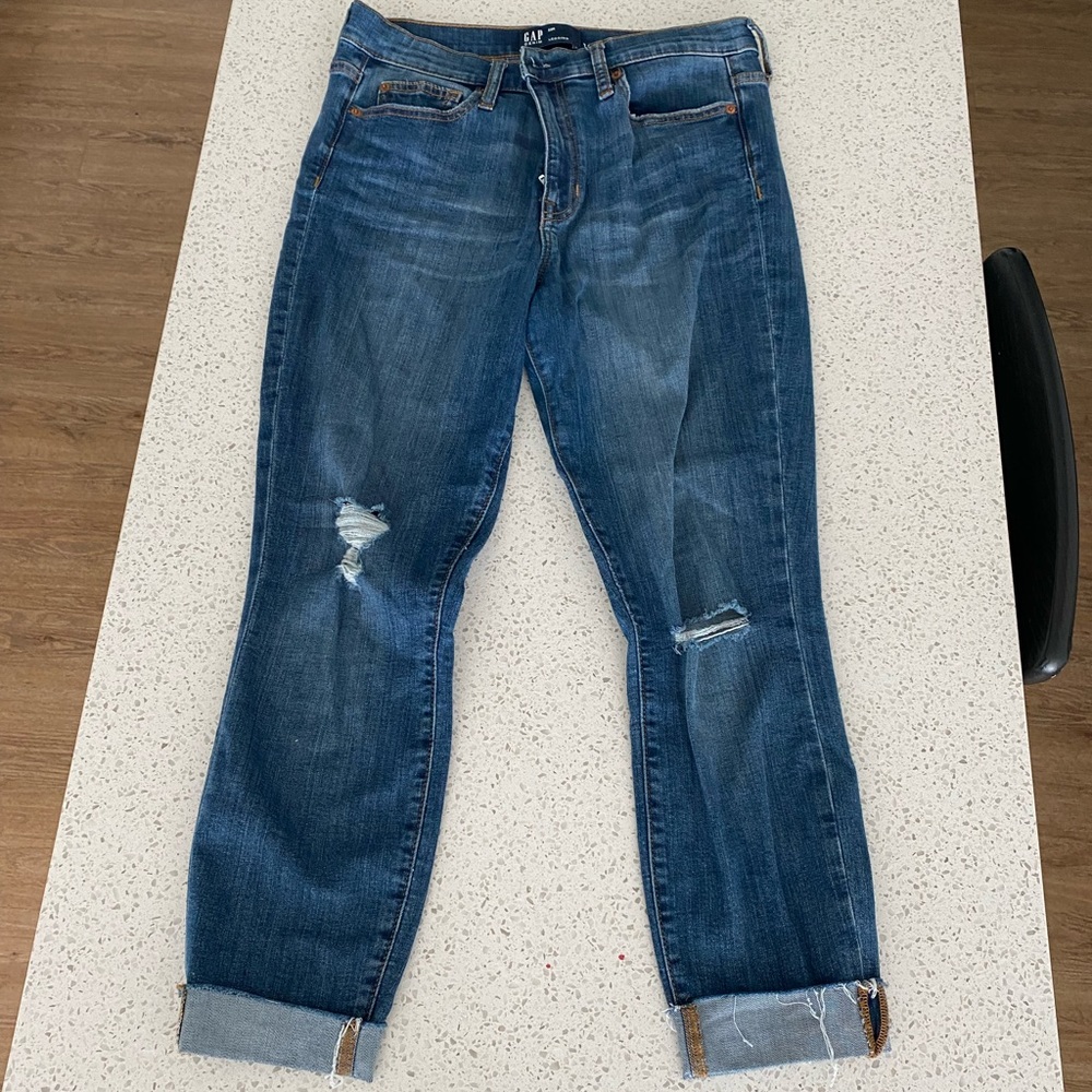 gap denim boyfriend style leggings